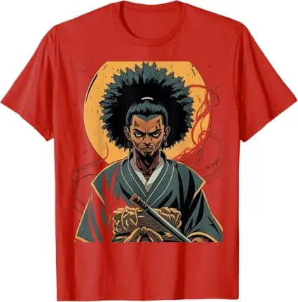 Samurai Spirit Graphic Tee - Crimson