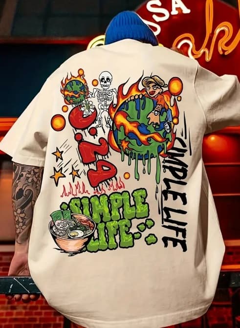 Flaming Globe Skeleton